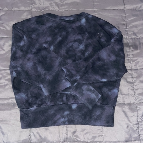 Tie-dye crew neck cropped sweater - Picture 2 of 2